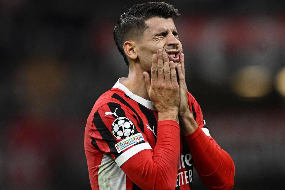 AC米兰寻找“吉鲁型”中锋，莫拉塔或回归意甲联赛